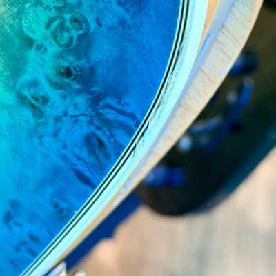 🔥2021🔥 Dean Exile Select 7-String Burl Poplar~ Satin Turquoise Burst~ Rare! image 19