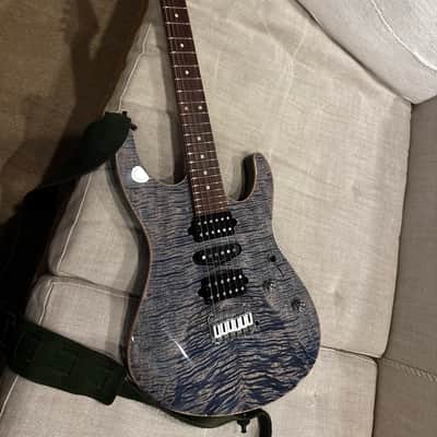 Suhr Modern Plus HSH with Pau Ferro Fretboard 2018 - Present - Faded Trans denim slate Burst image 1