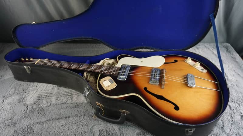 Teisco EP-14 1960s - Brown Burst Hollow Body Electric | Reverb