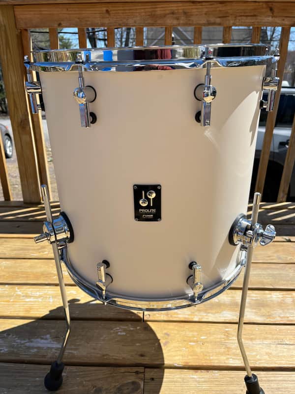 Sonor Prolite Floor Tom 16" x 16", Vintage Maple, Crème White image 1