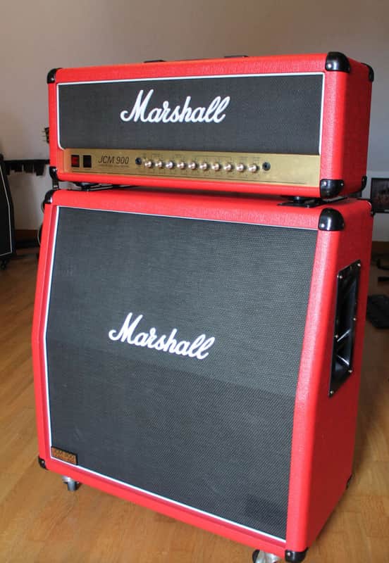 Marshall JCM 900 Model 4100 100-Watt Hi Gain Dual Reverb 4x12 Half Stack 1990s - Black image 1