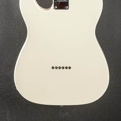 Squier Affinity Series Telecaster Thinline - Olympic White w/Indian Laurel image 4