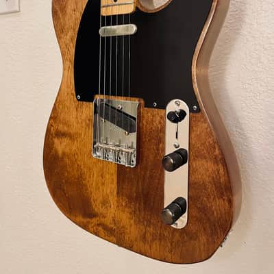 Partscaster Tele 2 Piece Alder Body One Piece Maple Neck Made with High End Parts 2026 - Walnut image 6