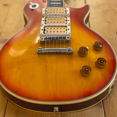 Burny Single Cutaway Custom RLC-75 AF 3 Pickup w/ Original Case 1990's Sunburst Ace Frehley image 25