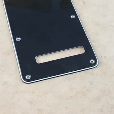 Vintage Fender 78 Reissue Aged Relic Back Plate Tremolo Cover Black Strat Guitar image 2