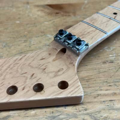 All Maple "Hockey-Stick" Headstock 24-Fret Neck image 3