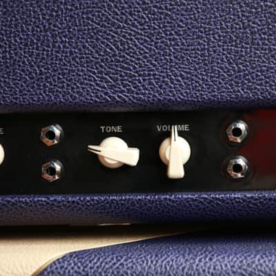 2006 Divided by 13 FTR-37 Head w/ Matching 2x12 Speaker Cabinet & Switchazel A/B Pedal (Purple/Egg) image 6