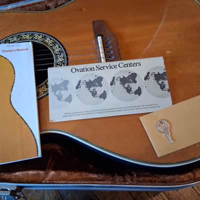 Ovation 1612 Custom Balladeer for repair with OHSC 1975 - 1984 - Natural image 11
