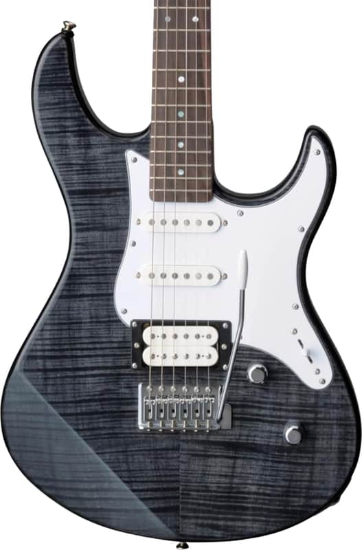 Yamaha PAC212VFM Pacifica Electric Guitar, Rosewood Fingerboard, Translucent Black image 1