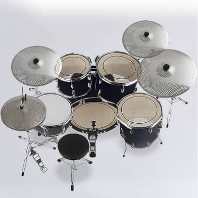 Low Volume Cymbal Quiet Tone Mute Cymbal set 14"hihat 16"Crash 18"crash 20"ride image 3
