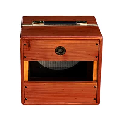 Ashen 112 Custom Guitar Speaker Cabinet Enclosure Redwood Striped (empty) image 4