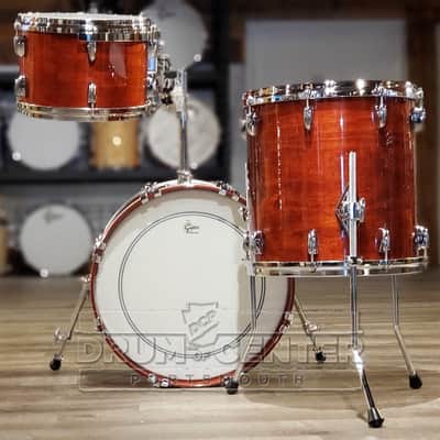 Gretsch USA Custom 3pc Jazz Drum Set 70s Dark Walnut Gloss image 2
