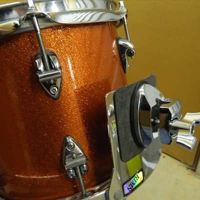 ayotte drum kit 10, 13, 16, 22, 1996 orange sparkle image 6