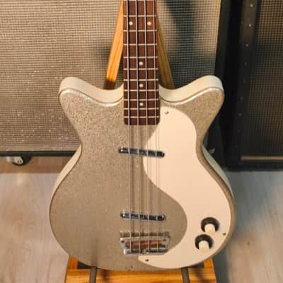 Danelectro 59DC Long Scale Bass 2010s Sparkling Champagne image 5