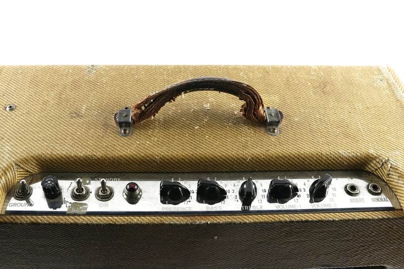Fender Bassman 5D6-A Narrow Panel 40-Watt 4x10" Guitar Combo 1955 - 1956 image 3