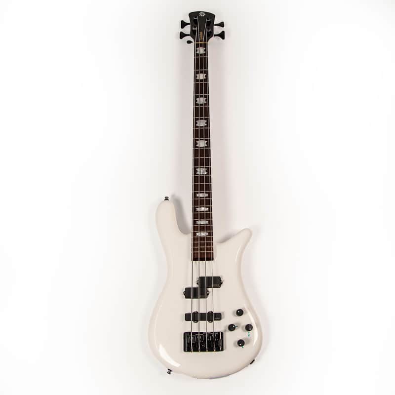 Spector White Casper 4 String Bass Owned by Rex Brown of Pantera image 1