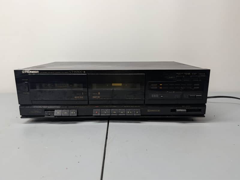 Pioneer CT-W300 Dual Cassette Deck Player Tape Recorder Dubbing HiFi Stereo