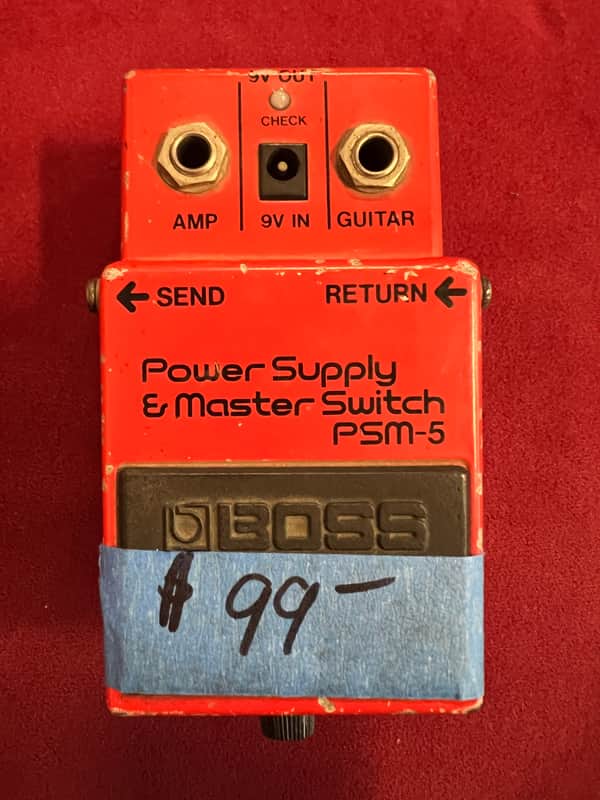 Boss PSM-5 Power Supply & Master Switch (Red Label) 1984 - 1990 - Red image 1