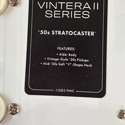 Fender Vintera II '50s Stratocaster with Maple Fretboard Ocean Turquoise #MX23077676 / 8lbs. 4.2oz image 12