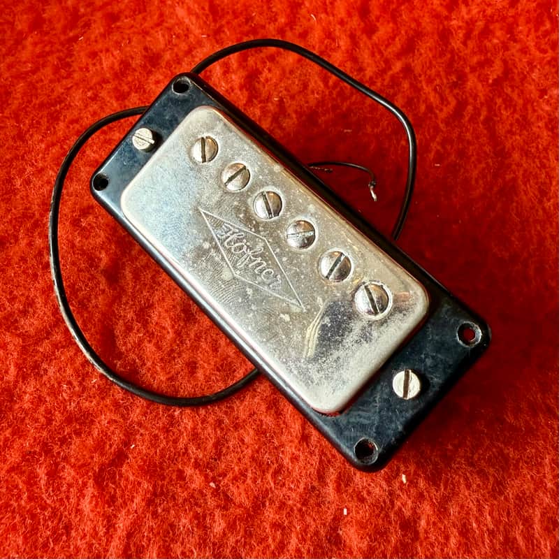 Hofner Verithin mini humbucker Guitar pickup 1960’s - Chrome embossed logo original vintage Germany image 1