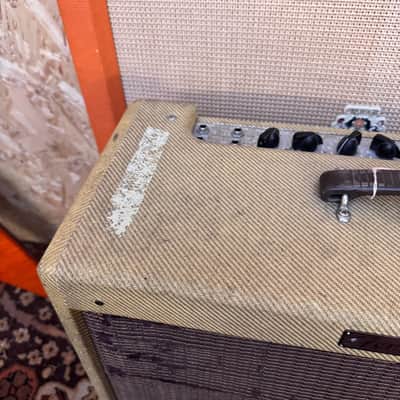 Vintage 1991 Fender Bassman 5F6-A 4x10 Tweed RI Valve Amplifier *Ex Eric Clapton* image 4