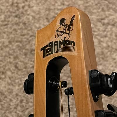 RARE TogaMan GuitarViol bowed guitar thinline acoustic with hard case Baggs pickup incredibow rosin image 10