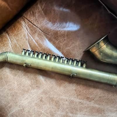 Couesnon Goofus 1924 Unlacquered Brass Queenophone Antique image 23