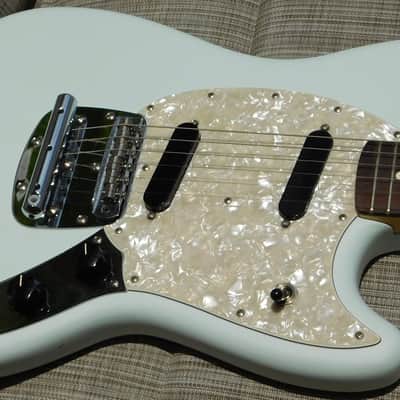 Fender American Performer Mustang Electric Guitar Satin Sonic Blue 2025 image 3