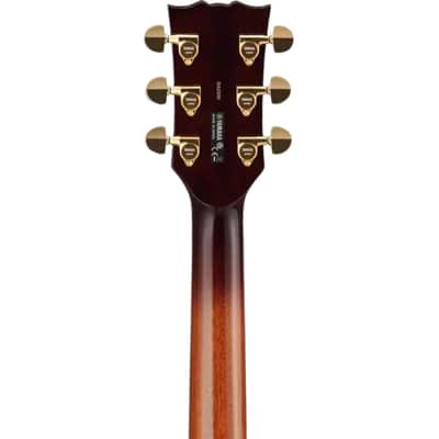 Yamaha SA2200 Semi-Hollowbody Electric Guitar, Sycamore Top; Brown Sunburst image 8