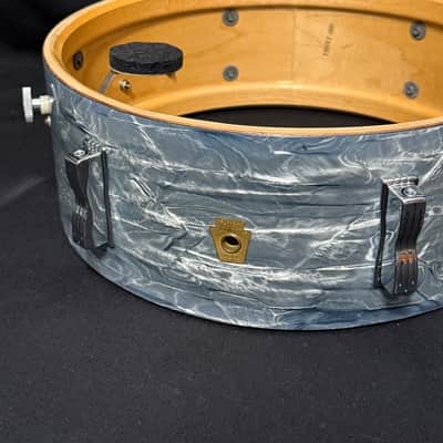 Ludwig Pioneer Snare Drum 14" x 5" 1968 - Sky Blue Pearl image 22