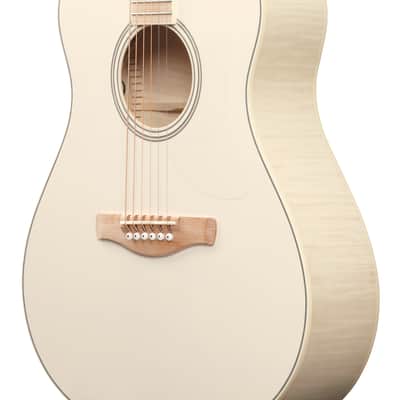 Ibanez Advanced Acoustic AAM370E Guitar Open Pore Antique White image 4