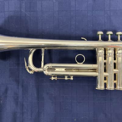 Used Benge Resno Tempered Bell 3 MLP Bb Silver Trumpet Just Serviced with Case image 11