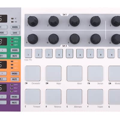 Arturia BEATSTEP-PRO BeatStep Pro Controller and Performance Sequencer with Dual 64-Step Monophonic Sequencers and 16 Drum Pads image 1