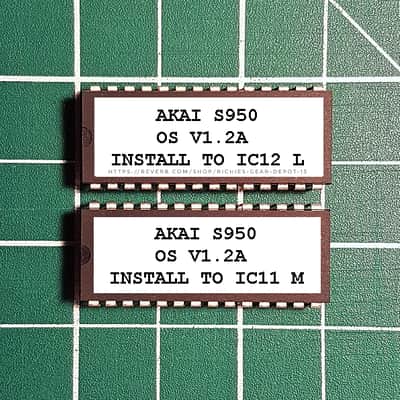 Akai S-950 OS v1.2A EPROM Firmware Upgrade SET
