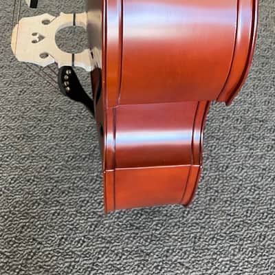 Palatino VB-004 Crack-Resistant Upright Bass with Padded Bag, 3/4 Size image 4