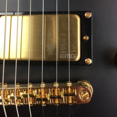 ESP LTD AA-1 Alan Ashby Signature Electric Guitar, Ebony Fingerboard, Black Satin image 4