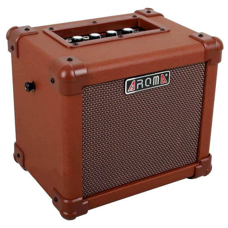 Aroma AG-10A 10W Acoustic Guitar Amplifier – BROWN image 1