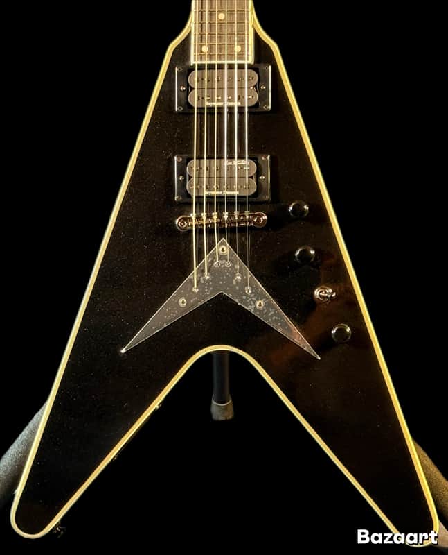 Epiphone Dave Mustaine Signature Flying V Custom 2023-Black Metallic-Mint image 1