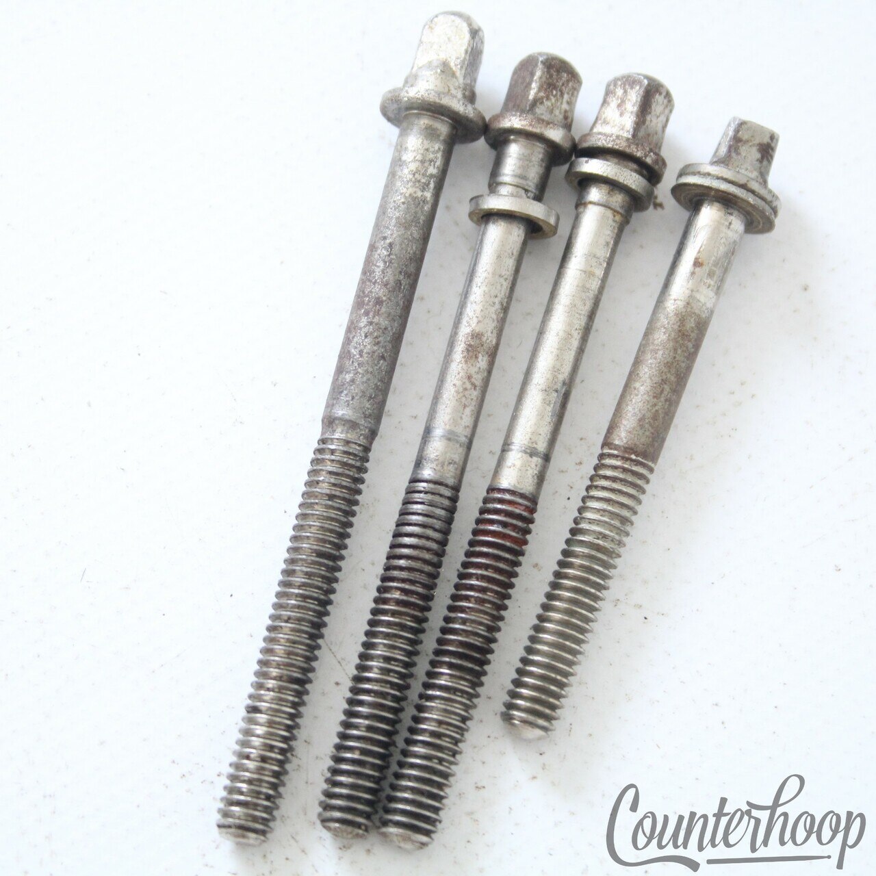 Slingerland/Ludwig 4x Mixed Lot Tension T-Rods Nickel Vintage 50s Hardware USA* — main photograph
