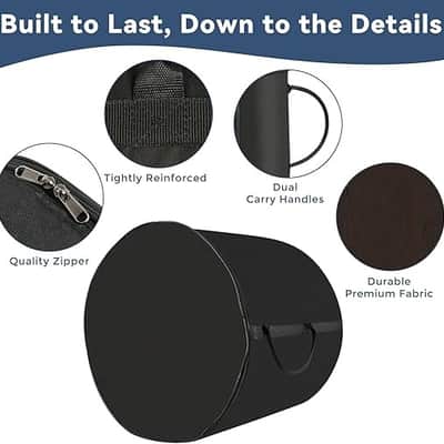 22"x18" Bass Drum Bag, Lightweight Padded Bass Drum Case with Oxford Fabric, Reinforced Handle, Soft Drum Gig Bag for Storage and Travel Protection(22"x18" Bass) image 3