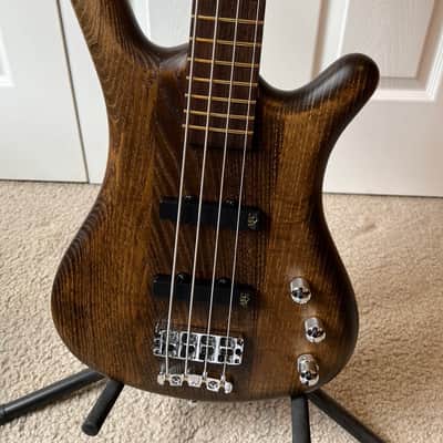 Warwick GPS Pro Corvette Teambuilt 4 String Active Antique Tobacco Satin Bass Guitar image 3