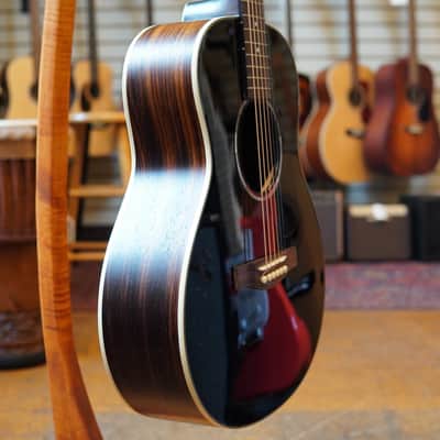 Eastman PCH2-TG-BK Sitka Spruce/Rosewood Travel Acoustic Guitar Black w/Padded Gig Bag image 2