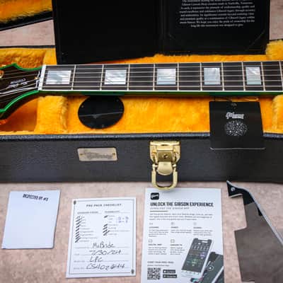 GIBSON USA Custom Shop M2M Les Paul Custom Widow "Green Widow + Ebony" (2024) image 4