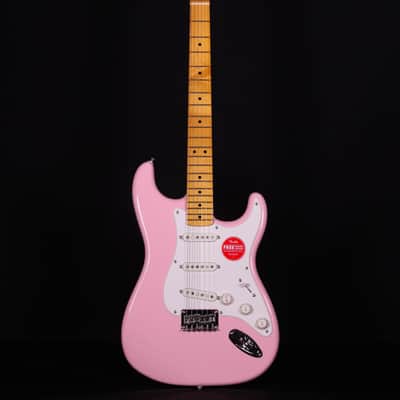 Squier Classic Vibe 50s Stratocaster HT, Maple FB, Shell Pink image 5