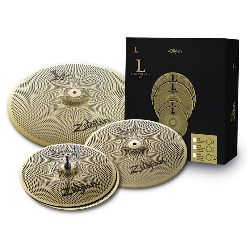 ZILDJIAN LV348-Low Volume L80 Cymbal Pack - 13,14,18 image 1