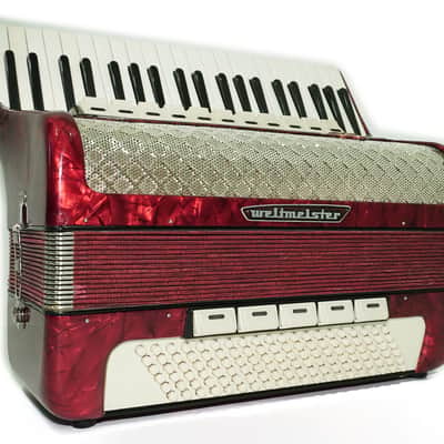 Weltmeister Accordion 120 Bass, German Full Size Keyboard Piano Accordian, New Straps and Soft Bag, 2730 image 4