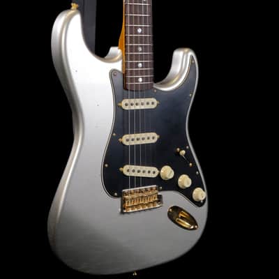 2024 Fender Limited Edition 1965 Dual-Mag Stratocaster Journeyman Relic - Aged Inca Silver image 5