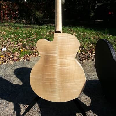 American Handmade Galloup Guitars Archtop Electric Natural Maple (Student) image 2