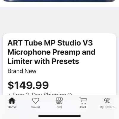 ART Tube MP Studio V3 Tube Microphone Preamp 2010 - Present - Black image 3