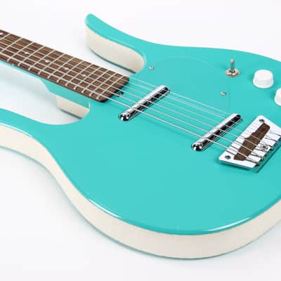 1995 Jerry Jones Neptune Longhorn Baritone Bass VI 6-String Guitar - SEA FOAM GREEN! image 17